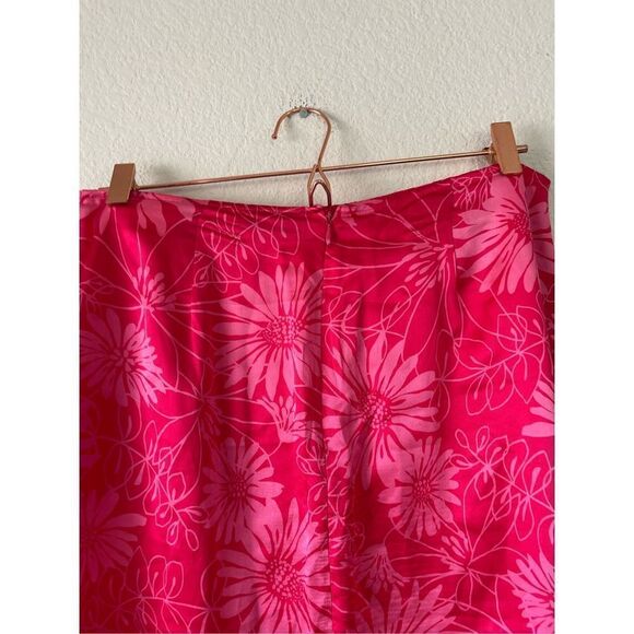 Vintage Y2k express silk floral print skirt size 12 - Picture 2 of 7